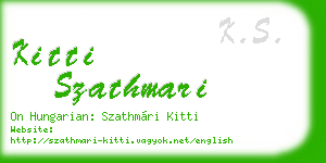kitti szathmari business card